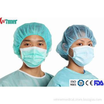 3-ply Disposable Ear-loop Medical Face Mask in FDA,CE,ISO13485 Standar